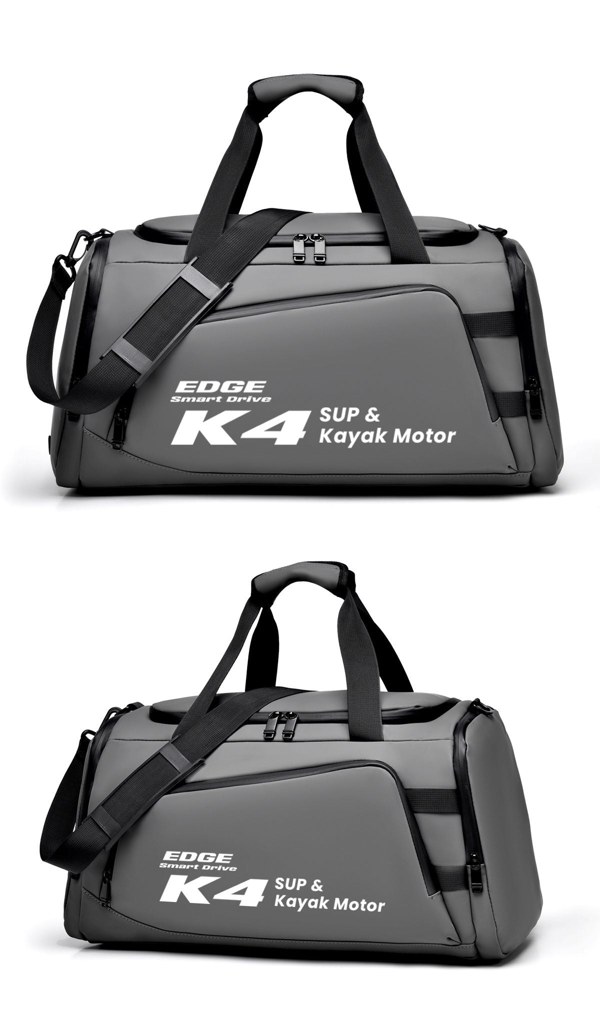 K4 Dedicated Carrying Bag | Grey or Soft Green for Paddleboard/Kayak Motor and Battery